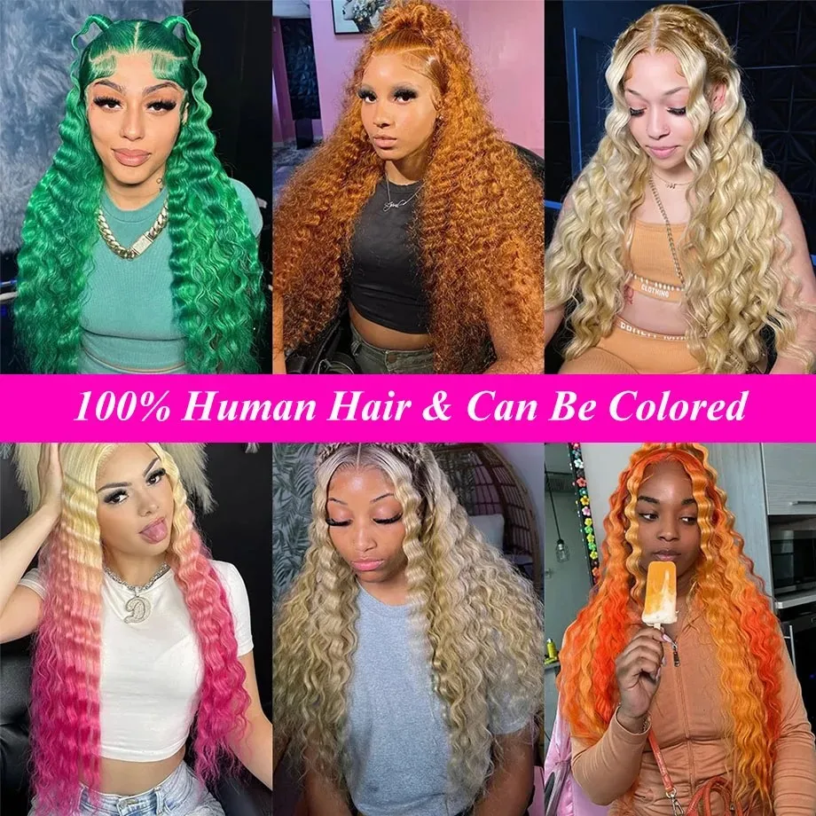 613 باروكة من شعر طبيعي 13x6 Hd الدانتيل الباروكة الأمامية 30 بوصة موجة المياه موجة عميقة شعر بشري مجعد الباروكات 13x4 العسل شقراء الدانتيل شعر مستعار أمامي