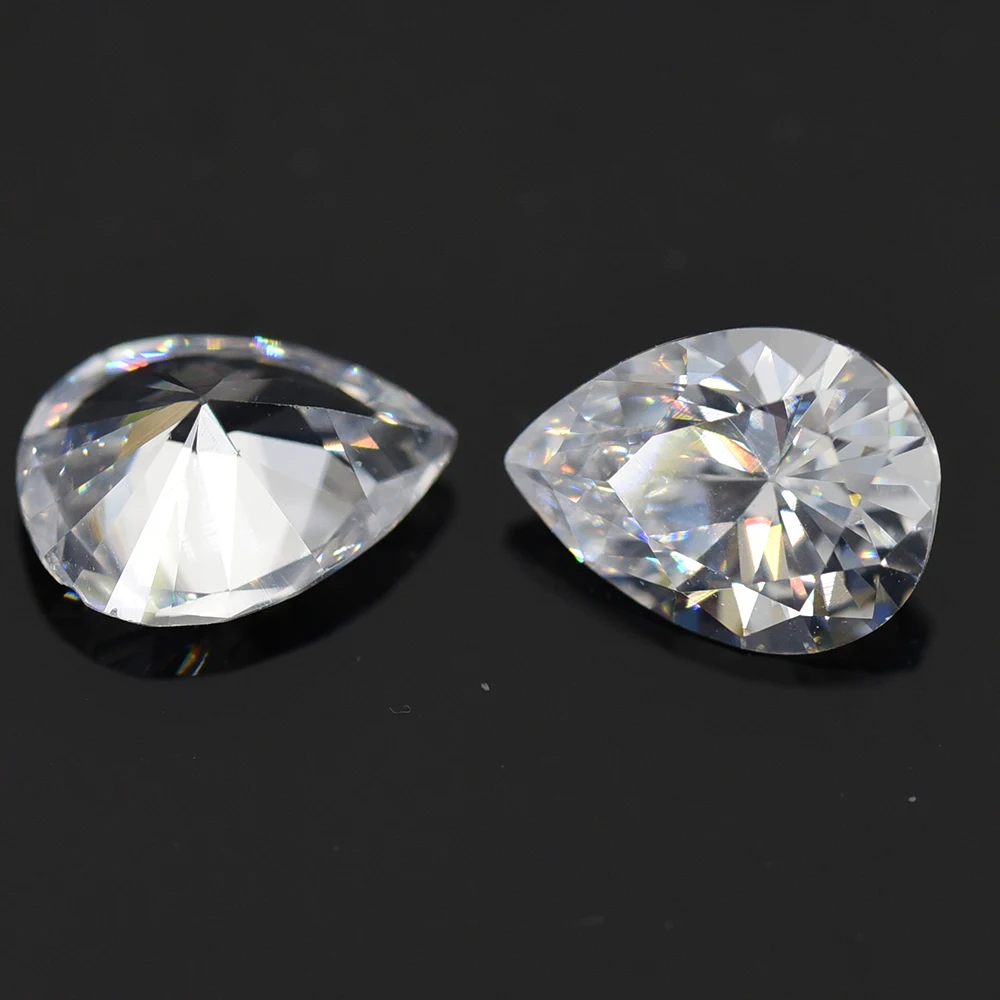 1.5x2.5~18x25mm Pear Shape Cut 5A White CZ Stone Synthetic Gems Loose Cubic Zirconia For Jewelry Wholesale DIY for Jewelry