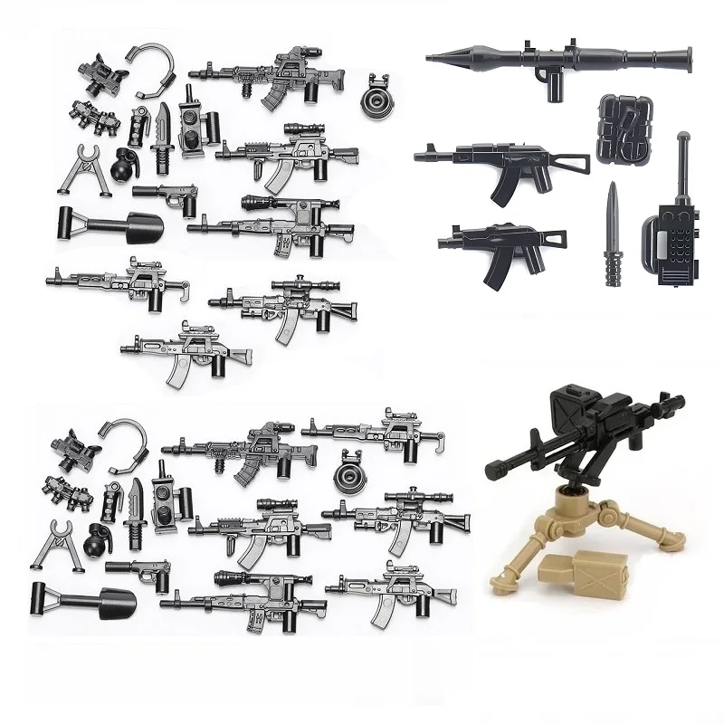 

Military Weapon SWAT Special Forces Mini Action Figures Parts Moc Accessories Building Bricks Military Army Blocks Toys for Boys
