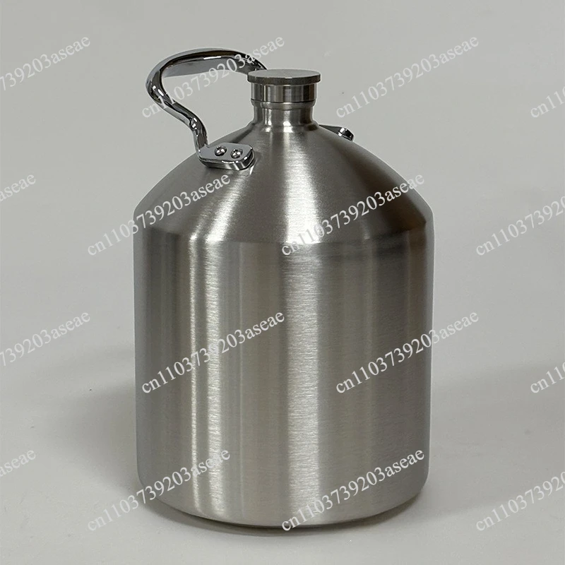 304 Stainless Steel Transit Barrel Portable Beer Baijiu Barrel Sealed Home Brewing Oil Barrel 5L Large Capacity Craft Wine Jug