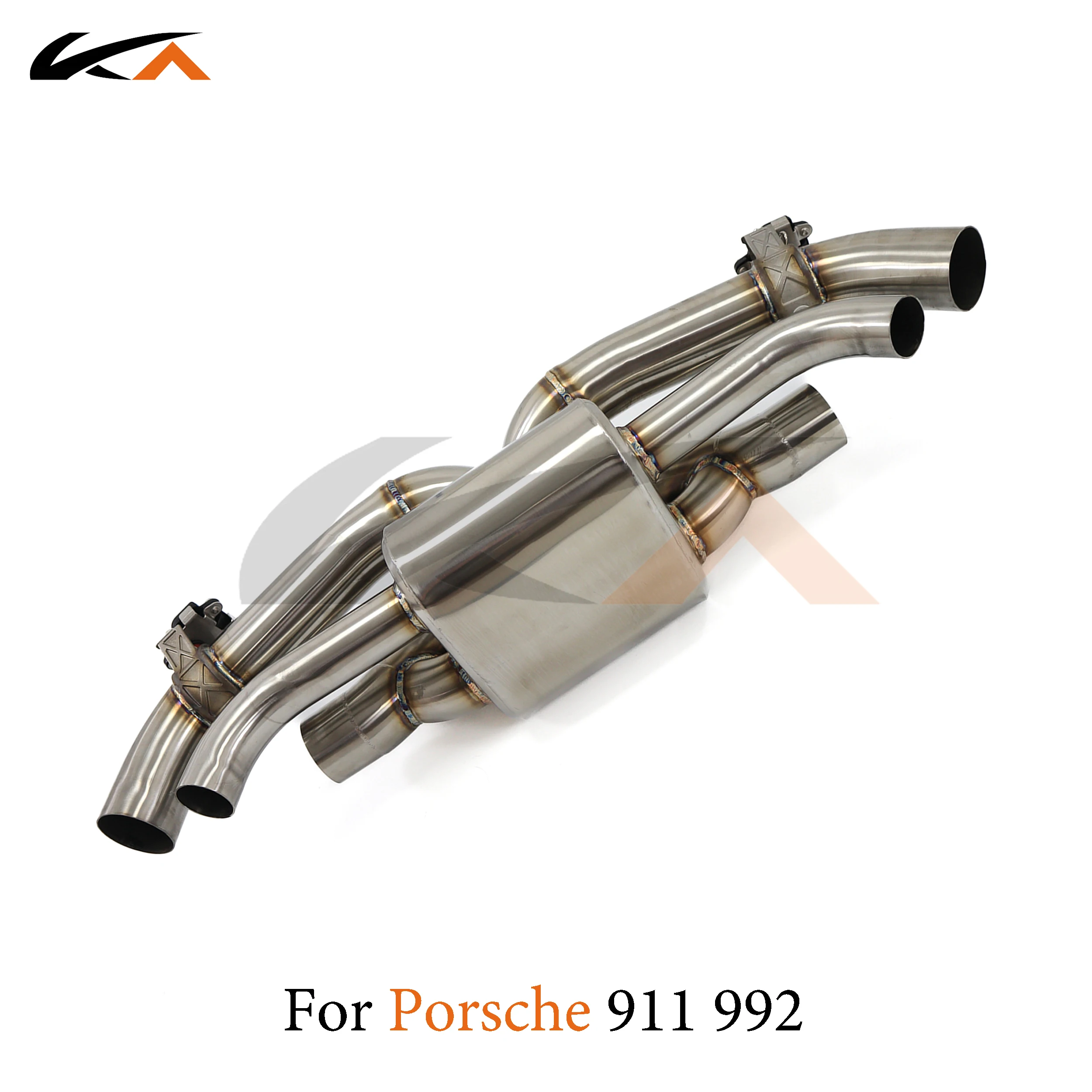 KA Tuning exhaust system stainless catback for Porsche 911 992 Carrera 3.0T performance auto parts muffler valve with x-pipe