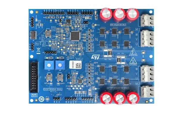 Stmicroelectronics EVSPIN32G4-DUAL ferramentas de desenvolvimento ic de gerenciamento de energia stspin32g4 & stdrive101 placa de demonstração para drivin