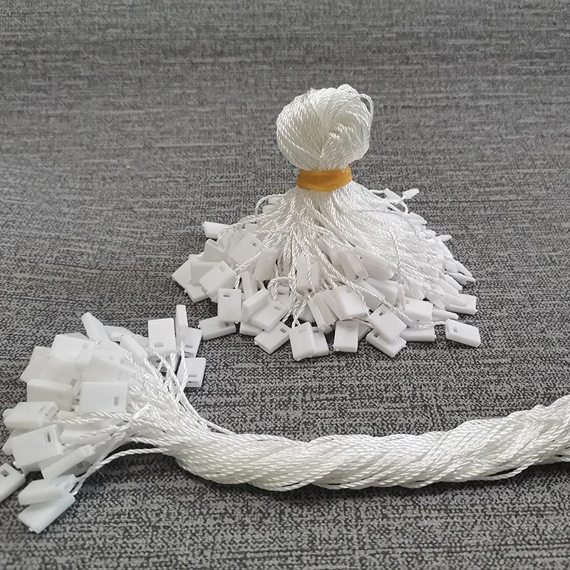1000PCS/Lot Black White Polyester Hang Tag String High Quality Universal Hanging Rope for Men Women Clothing
