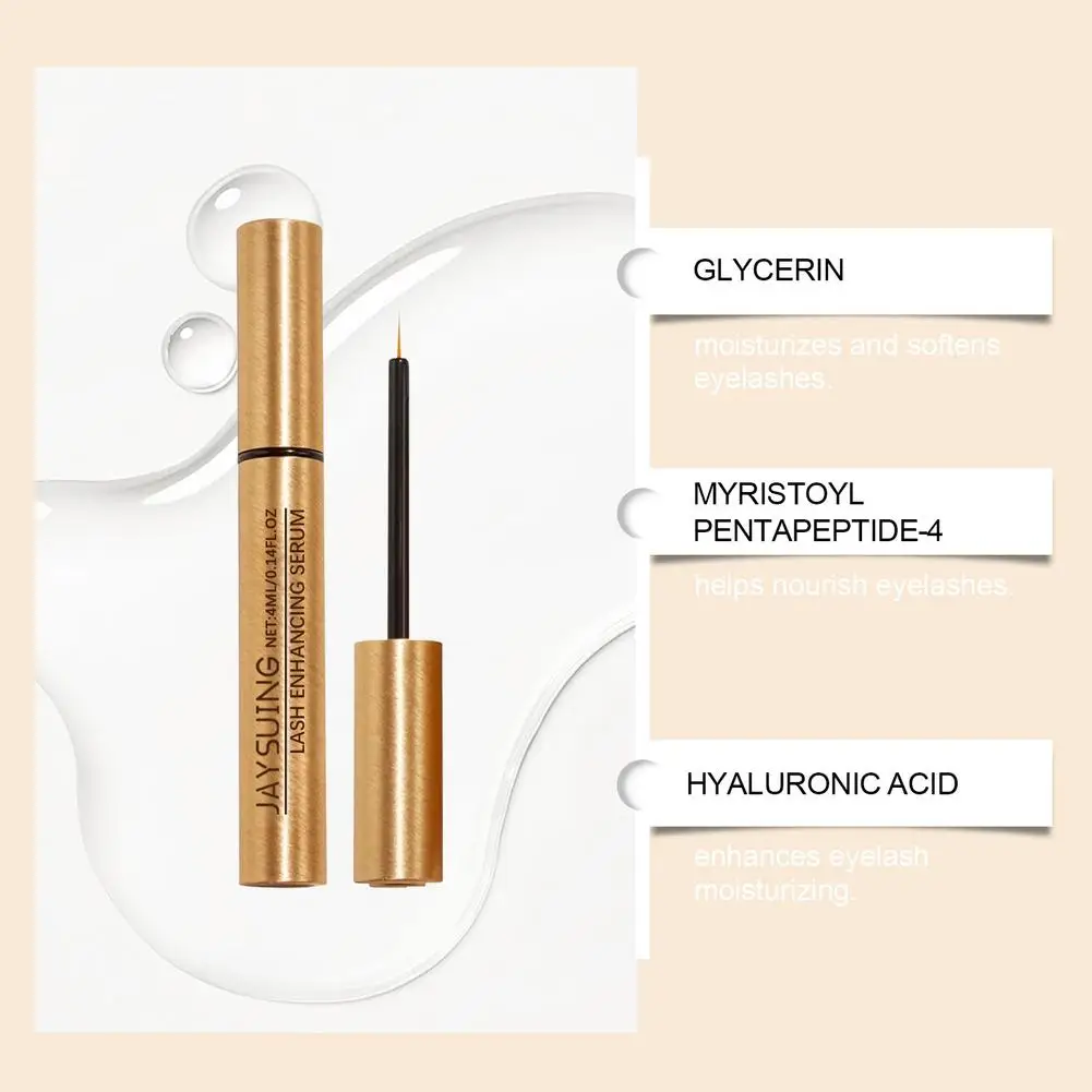 1pcs Wimpergroei Serum Hydraterende Verlenging Curling Dikke Natuurlijke Blijvende Zwart Glanzend Glad Voedende Vloeistof Oogzorg