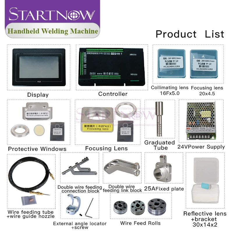 Startnow RAYCUS JAX Ręczna zintegrowana spawarka laserowa światłowodowa 1500W 2000W z chłodzeniem wodnym Spawarka laserowa