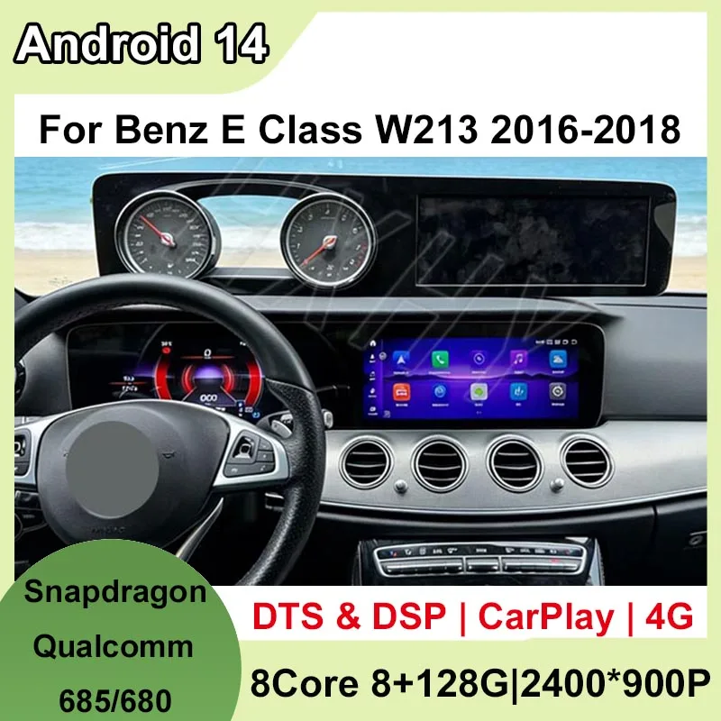 LCD Dashboard Digital Screen Car Multimedia Player Stereo GPS For Mercedes Benz E Class E200 E300 E320 W213 Navigation Carplay