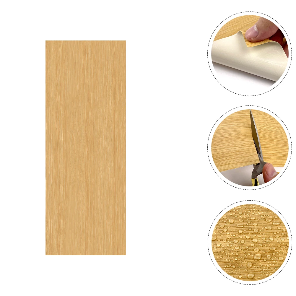 

Waterproof PVC Floor Stickers Wood Grain Peel Stick Tiles for Kitchen Bathroom Living Room Garden Supplies Vinyl Floor Tiles Oil