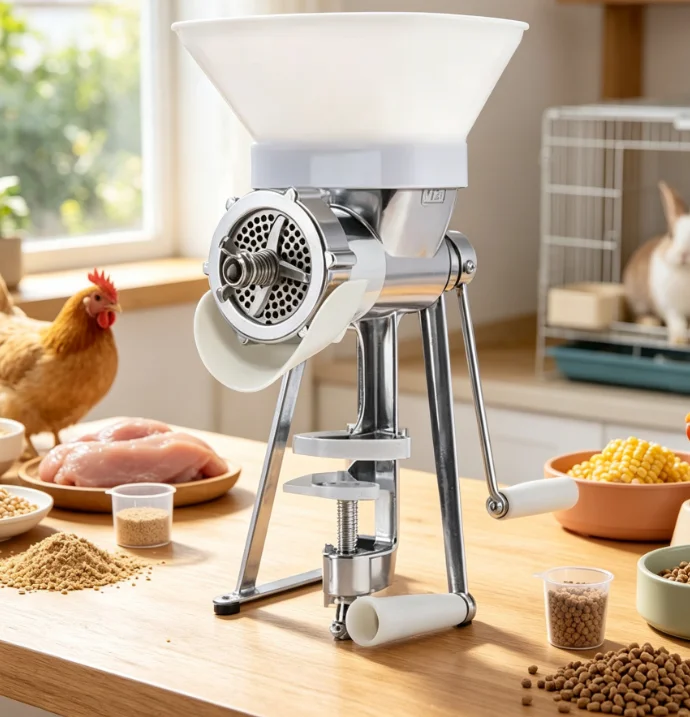 Hand Operated Home Bait Granulator Manual Pellet Maker For Poultry Pet Bird Rabbit Dog Cat Nutritious Feed Pellets