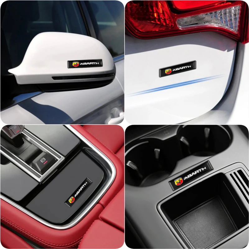 3D Car Badge Decorative Stickers For Fiat Abarth Argo Croma Albea Tipo Palio Viaggio 500 Punto Panda Doblo Stilo Bravo