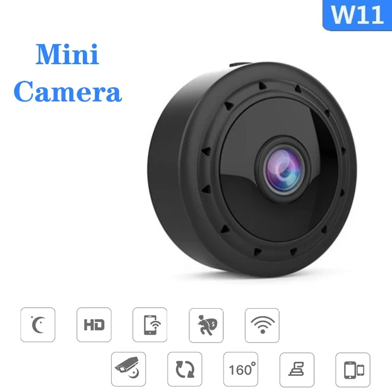 HD 1080P Mini IP Camera Wifi Security Remote Video Webcam Night Vision Wireless Smart Home Human Motion Sensor W11 Surveillance