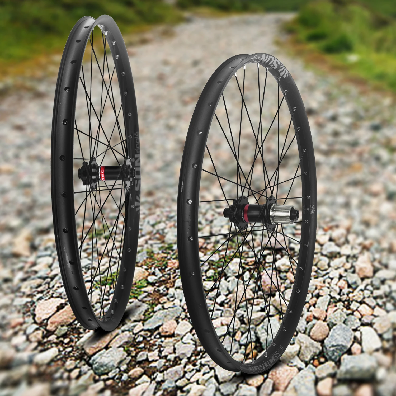 MTB SUNRingle Felge NOVATEC Nabe Mountainbike-Laufradsatz 27,5/29 Zoll Duroc 35 Tubeless Ready Felge 8-12S Microspline 12S MTB-Rad – Detail 13