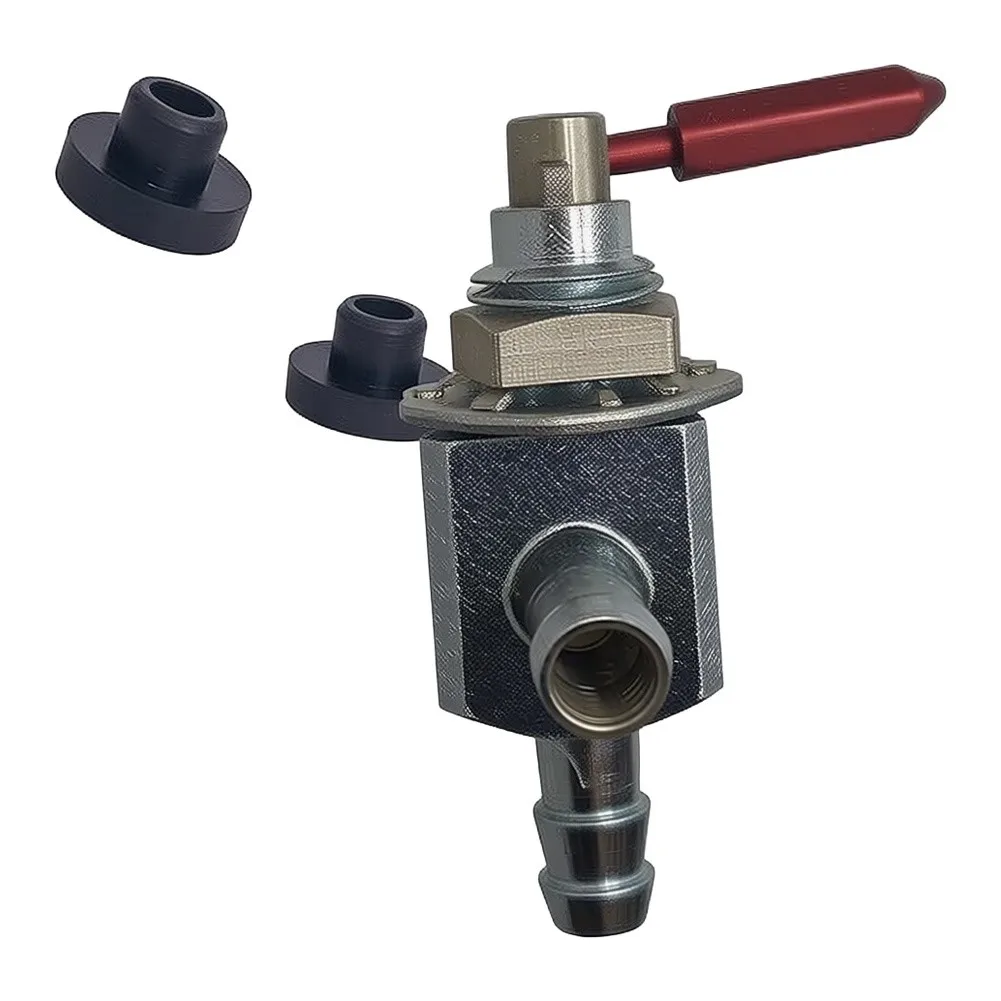 1/4 Inch Fuel Shutoff Valve For Lawn Mower Garden Equipment Includes Hose Clamps And Fuel Tank Grommet Kit