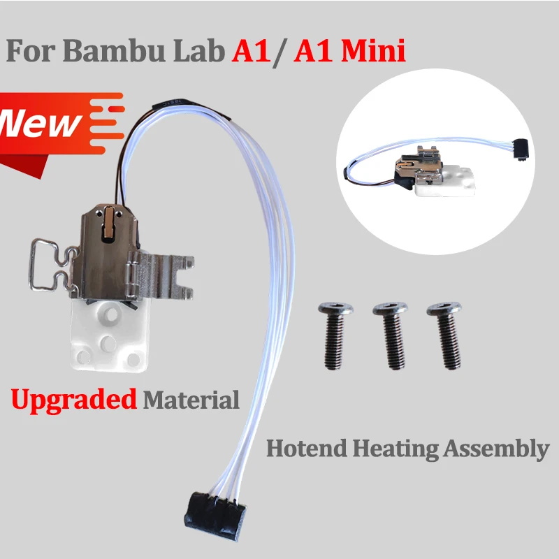 For Bambu Lab A1 Hotend Upgraded Heating Assembly High temperature resistance Bambulab A1 Mini Hotend Mounting Accessories