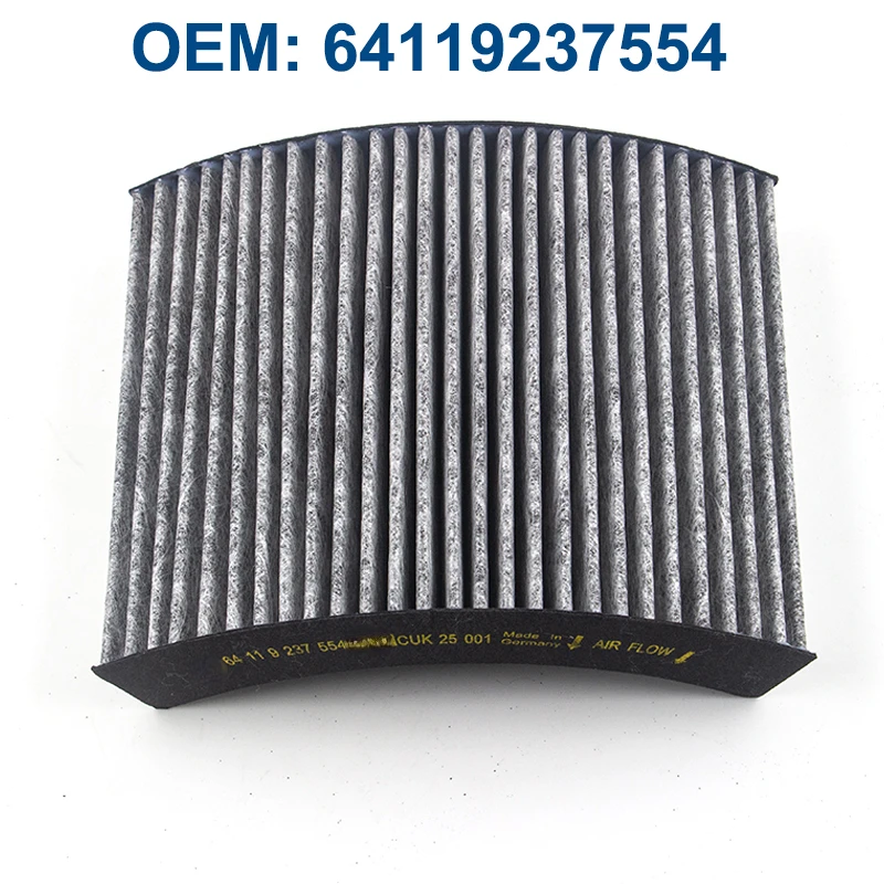 Car Accessories Activated Carbon Cabin Filter OEM 64119237554 for BMW 1/ 2/ 3 Series F20 F21 F22 F30 F35 4 Series F32 F33 F82