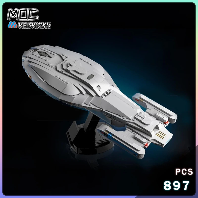MOC Star Trek USS Thunderchild Enterprise NCC-1701 échelle Midi Voyager bloc de construction modèle originalité briques jouet cadeau de vacances