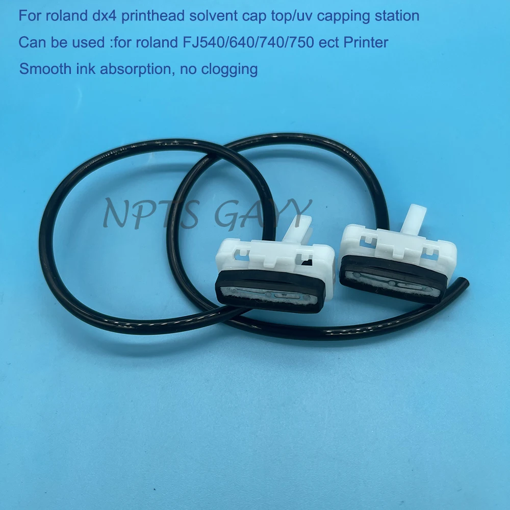 2PCS Sovent Printhead Roland DX4 Head Capping Station Cap Top For Roland SP300 SP540 SJ540 FJ540 XJ740 Mutoh RJ-8000/RJ-8100 