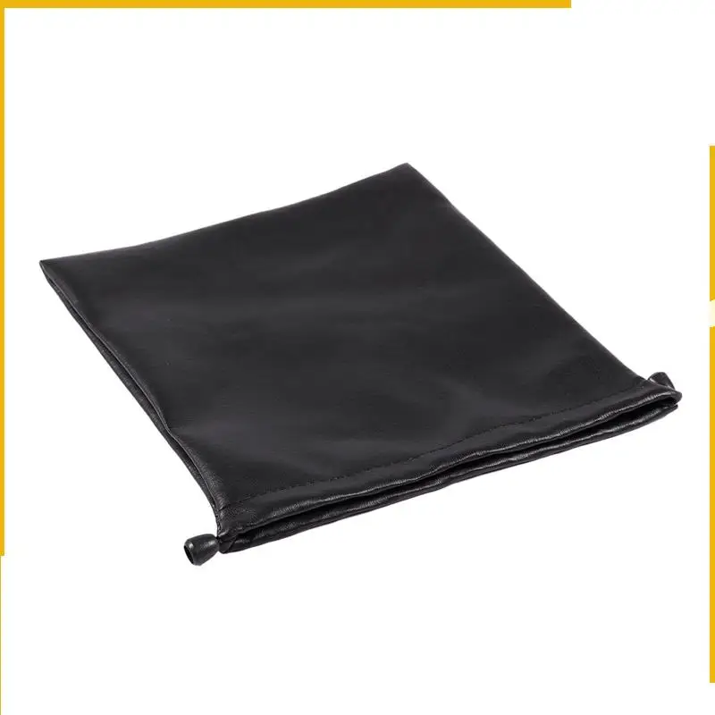 

A92P 3X PU Leather Soft Storage Bag Pouch Case For Around Earphone AE TP-1 DJ Headphone Black