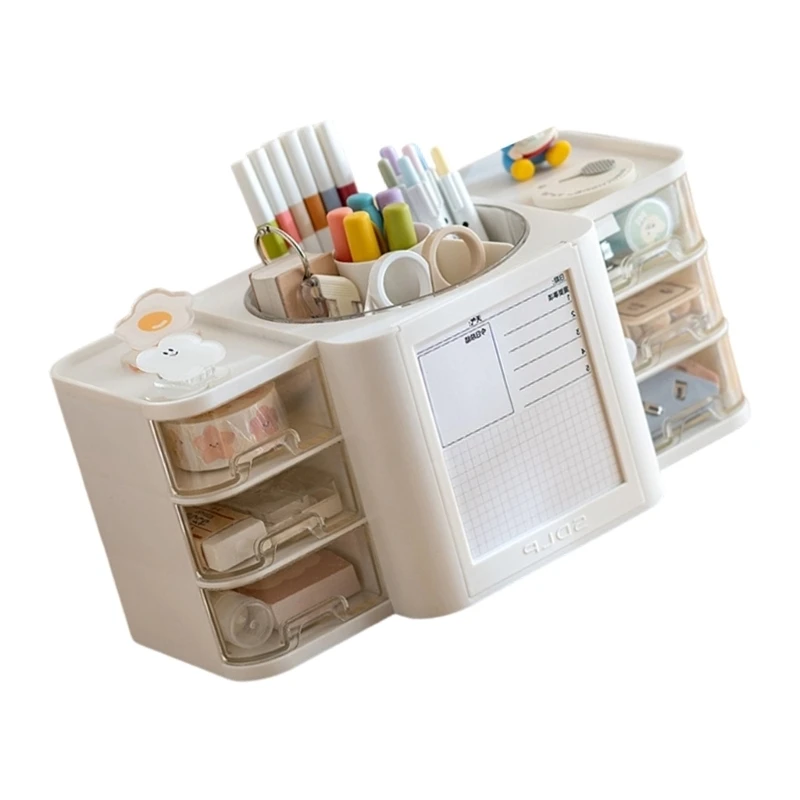  Home Office Decorative Desktop Decors Desk Organizers Pen Holders Shelf Makeup Brush Cup Pencil Holders Organizers Cup