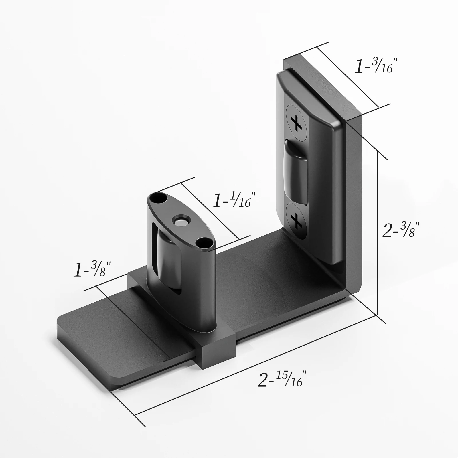 CCJH Sliding Barn Door Hardware Kit Adjustable Floor Guide Wall Door Bottom Guide 1 Pcs Easy to Install