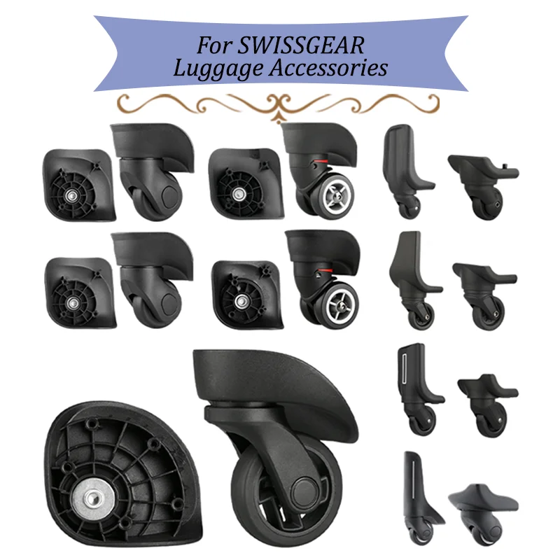 Suitable for SWISSGEAR Suitcase Universal Wheel Luggage Accessories Spare Parts for Trolleys Wheel Replacement Repair