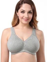 Soft Cotton Bras for Women Wirefree Comfortable Bras for Women No Underwire 6803