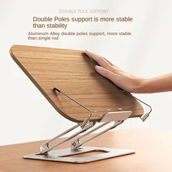 Multi-functional Wooden Reading Stand Laptop Computer Stand Folding Notebook Base Student Reading Stand Parts Study Tools