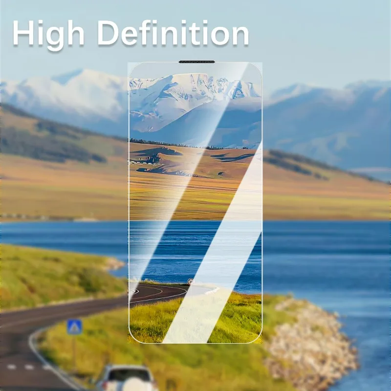 واقي شاشة جديد مقاوم للغبار لهاتف آيفون 17 برو ماكس سماعة أذن مضادة للغبار شبكة HD طبقة من الزجاج المقسى الشفاف لهاتف آيفون 17 برو