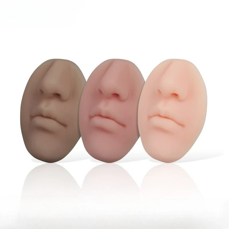 

Tattoo silicone 5D three-dimensional oval nose mouth tattoo practice simulation lip model