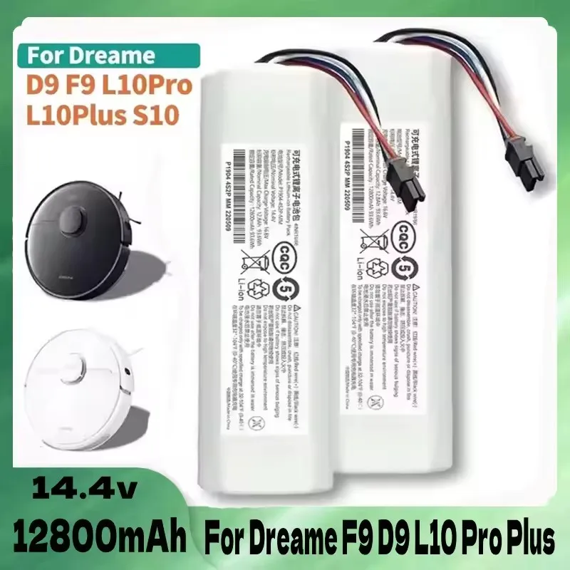 Original Battery for Dreame Robot Vacuum Mop Cleaner L10s Ultra L10 L10S ULTR1800mAh Lithium-ion Pack 4INR19/66-2
