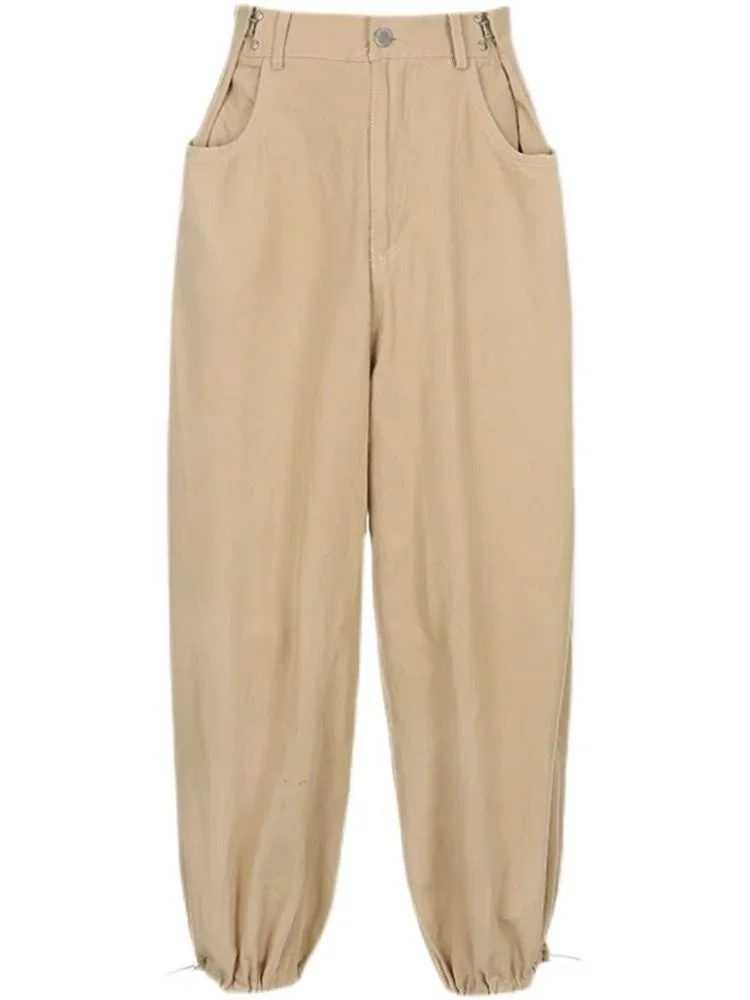 Stijl losse denim beenbroek dames hoge taille Harun legging rechte dunne Koreaanse mode dameskleding Y2k broek