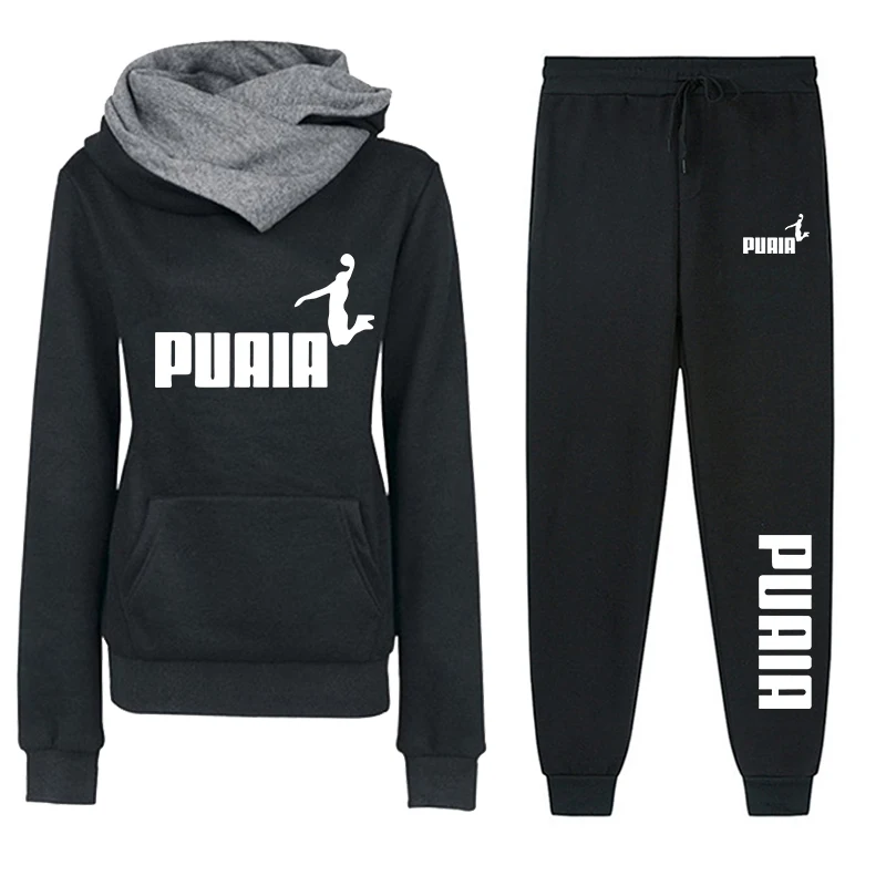 Lässiger Damen-Hoodie Trainingsanzug Bedruckte Sweatshirts Outdoor-Sportbekleidung Herbst Winter Mode Streetwear Einzeloberteil und Hose – Detail 6