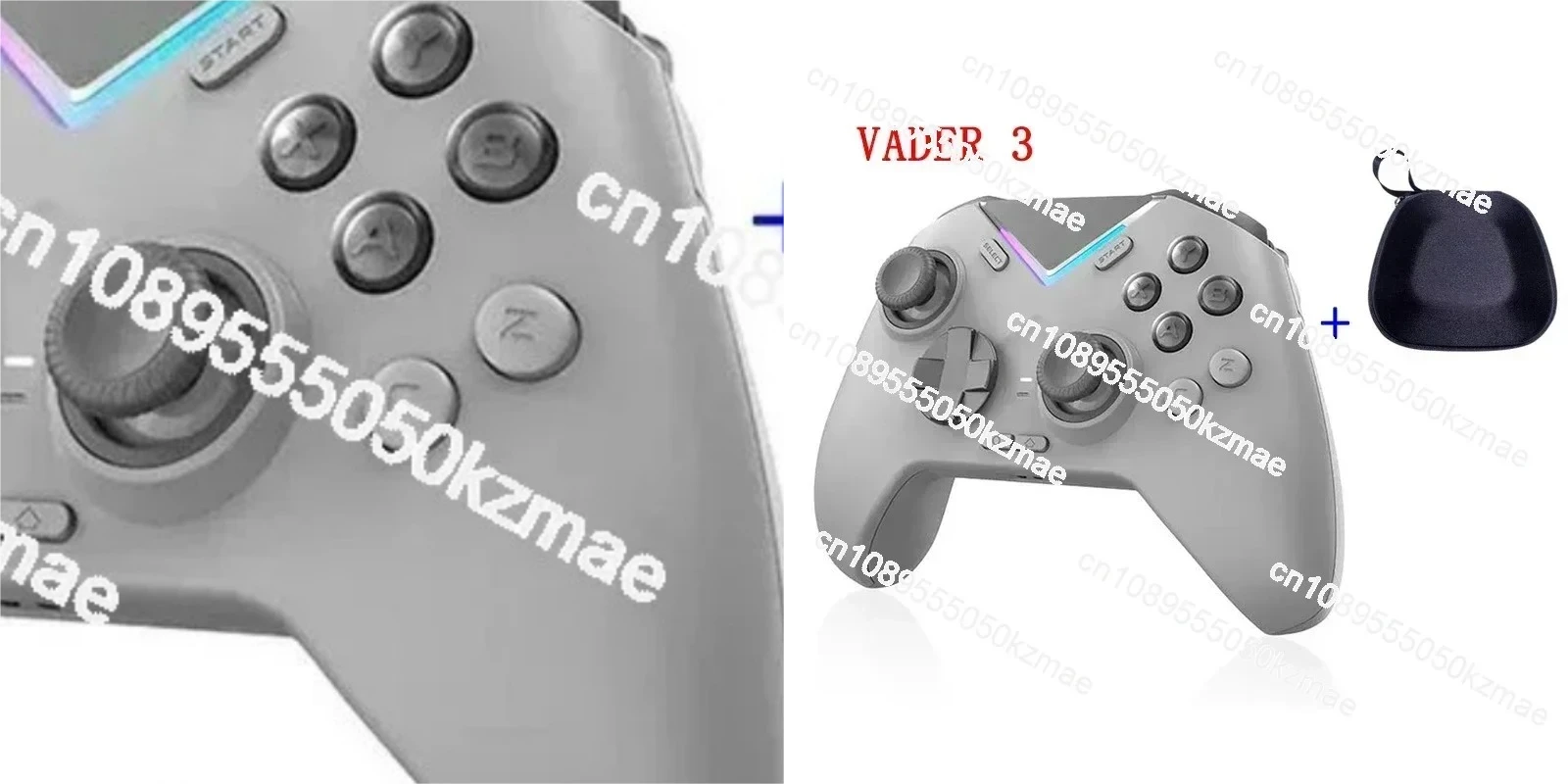 Wireless & Wired Dual - Mode Game Controller - BT Compatible with PC/Nintendo Switch/Mobile/TV, 3/4 - Wheel Design