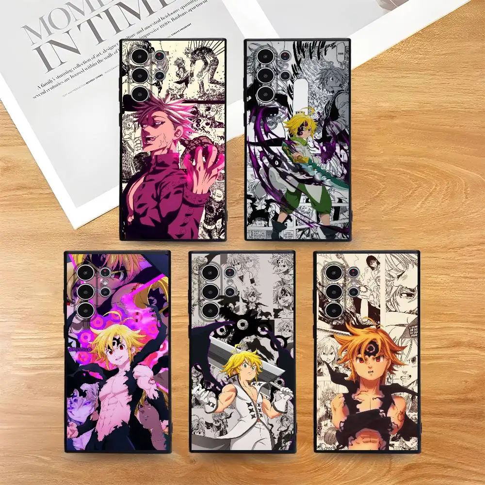 

Anime the Seven Deadly Sins Phone Case For Samsung Galaxy S25 S24 S22 S23 Ultra S21 S20 Plus 5G Frosted Non-Slip Full Soft Cover