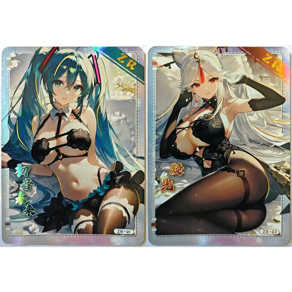 أنيمي آلهة قصة ZR Asuka Langley Soryu Yae Miko Miku قسط بريق تحصيل بطاقة عيد الميلاد هدية عيد ميلاد مجلس لعبة