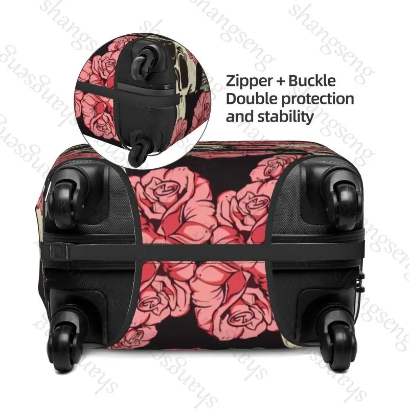 Sugar Skull Thicken Luggage Cover Elasticity Trolley dust cover Suitcase Protection Cover For 18-32 in Suitcase Case Travel