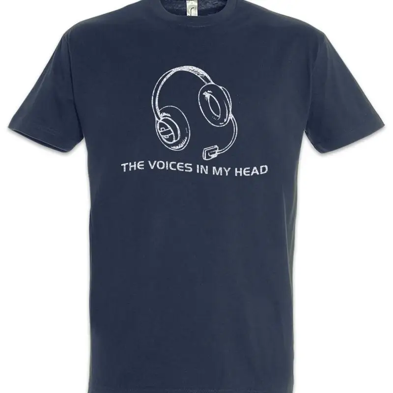 The Voices In My Head T Shirt Music DJ MC Punk Rock Radio Operator Fun