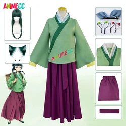ANIMECC in Stock Maomao Hanfu Cosplay Costume Wig Hairpin Anime The Aporthecary Diaries Cos Halloween Party Outfits for Women