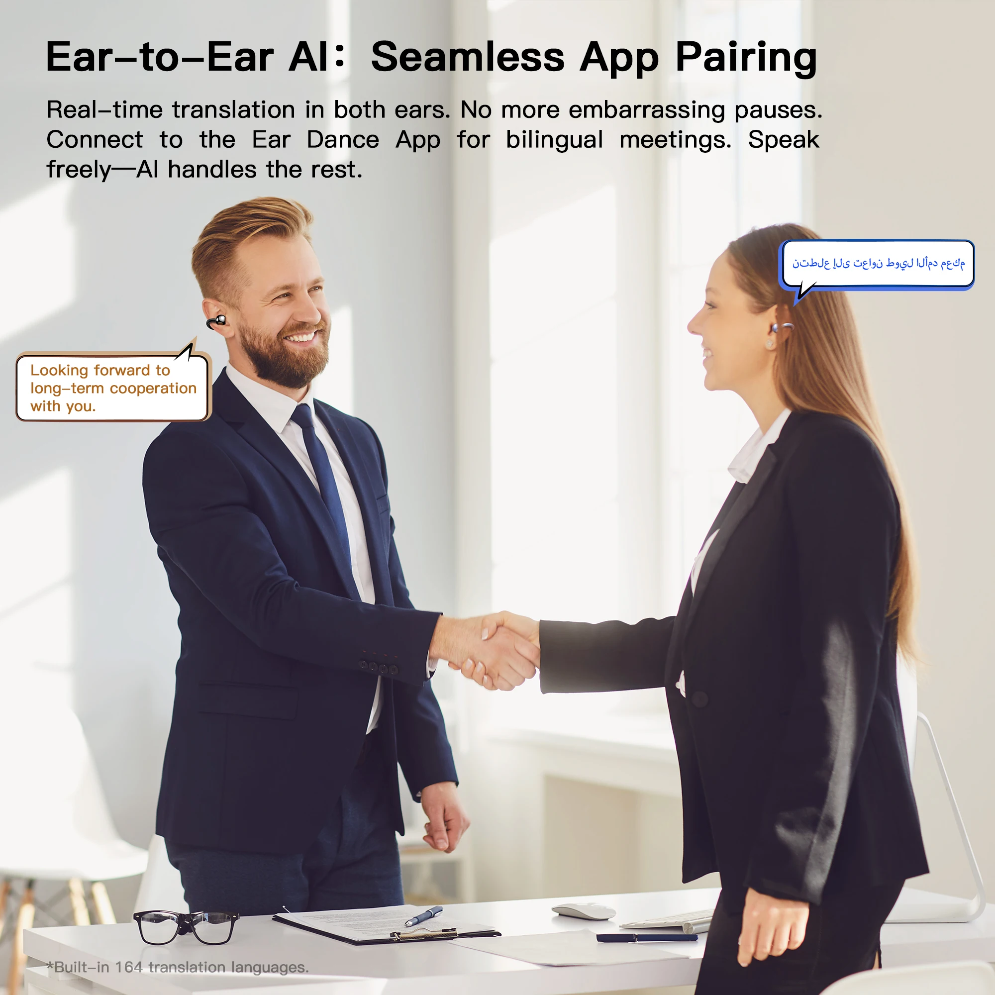 KIESLECT Scykei Ear Clip Double Microphones ENC IPX4 Wireless Earbuds with Touch Controls AI Capabilities 30h Playtime with Case image 5