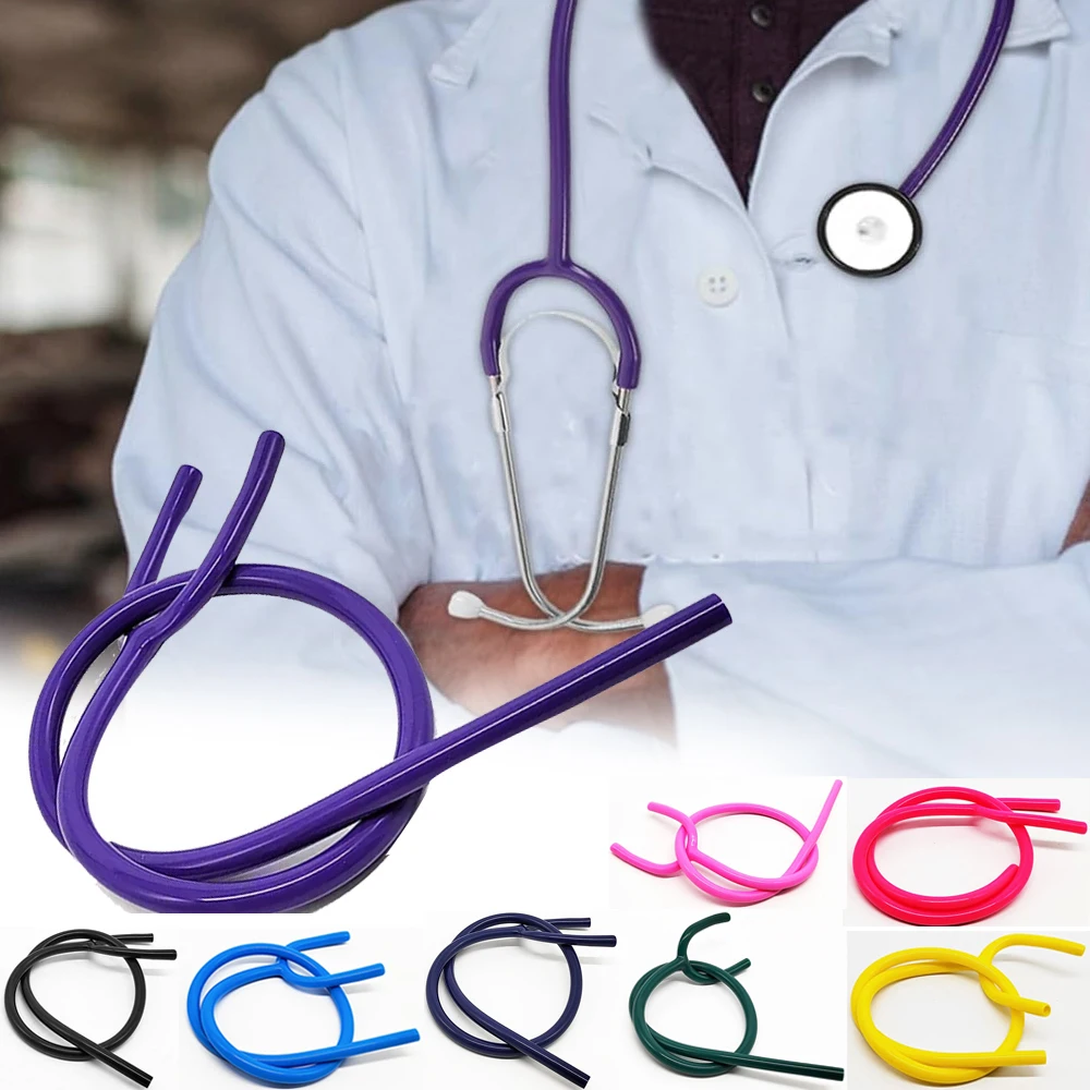 2Pieces 60cm Stethoscope Accessories Extended Y Tube Rubber Tube Extension Tubing Replacement tubing