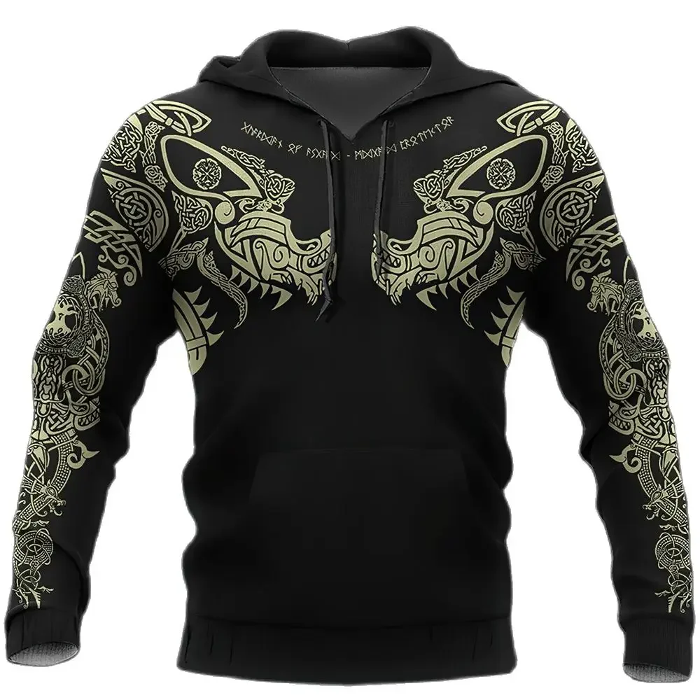 

Vintage wolf 3D Printed Men's Hoodies Unisex Sweater Hoody Sweatshirt Spring Autumn Streetwear Tops Casual Jacket Tracksuit