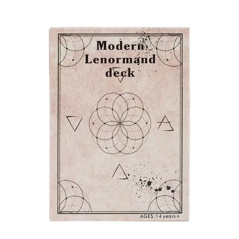 

Fortune Telling Tarot Cards Modern Lenormand Oracle Cards Divination Tools Standard Tarot Decks for Board Game Fate Divination