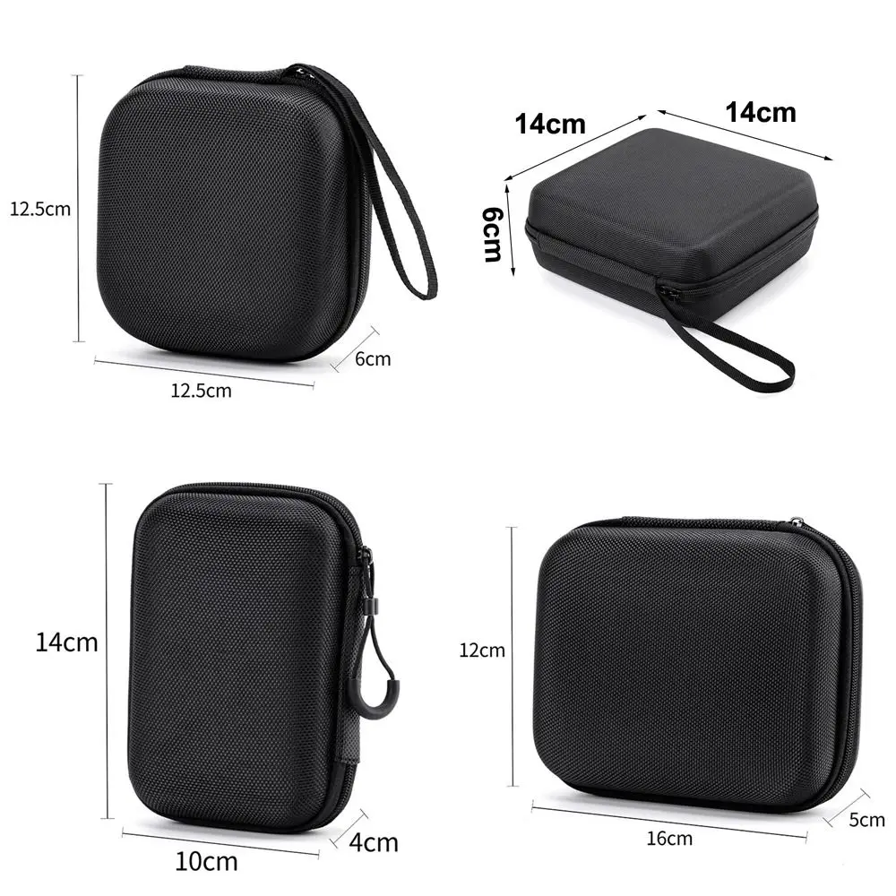 Funda rígida EVA negra para auriculares, protección mini — vista 6