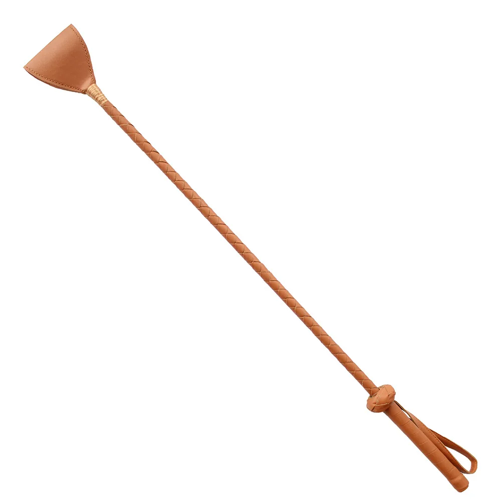 NEW PU Leather Paddle,Deluxe Riding Crop PU Leather Horsewhip，Spanking Paddle Slapper Whip for Horse Training