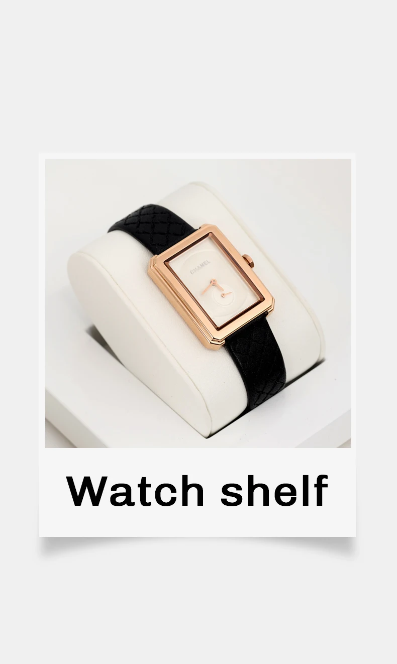 Oirlv Premium Weißer Uhrenständer Armbanduhren-Aufbewahrungshalter Ausstellungsständer Uhrengeschäft Vitrine Theken-Armbanduhren-Präsentationsständer-Set – Detail 3