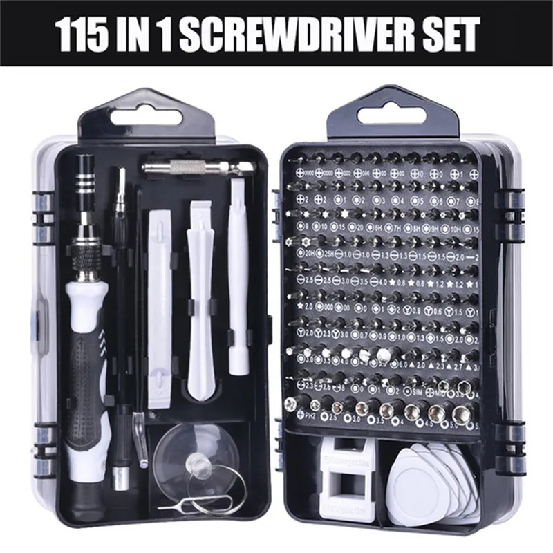 

115 in 1 Screwdriver Set Mini Precision Screwdriver Multi Computer PC Mobile Phone Device Repair Tools INSULATED Home Hand Tools