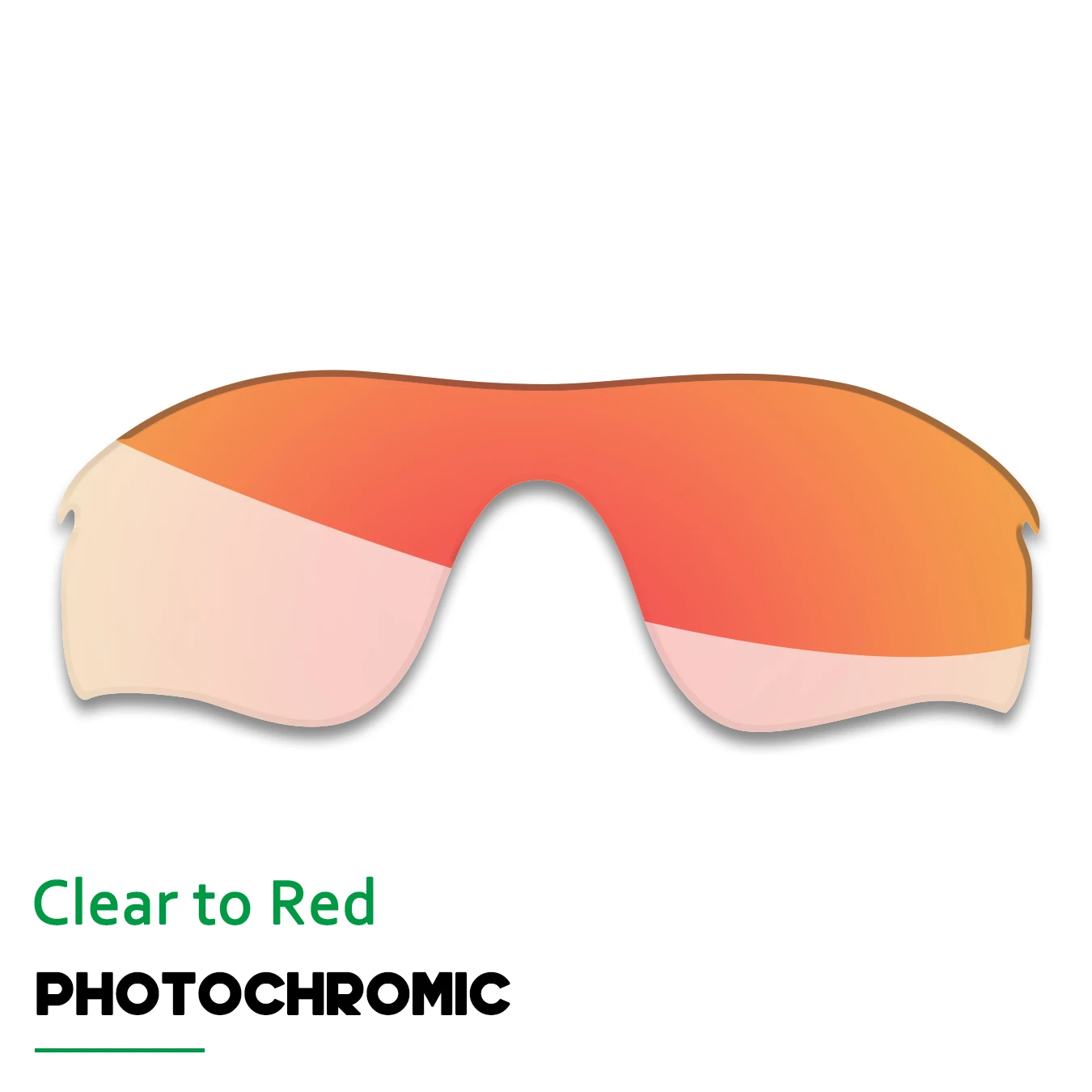 Auto to Red Replacement Lenses for Oakley RadarLock Path OO9181 RadarLock Path OO9181 Asian Fit OO9206 Sunglasses