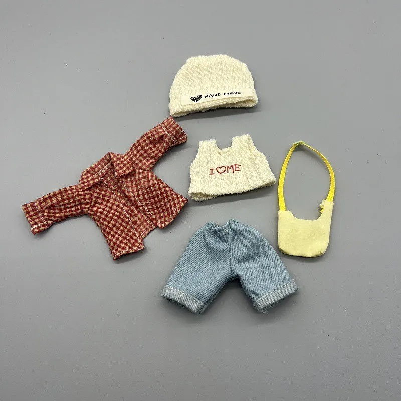 Doll Clothing Suitable for 14cm Mini Potato Dolls, 16cm Doll Changing Set DIY Toy Accessories,No Doll only clothes