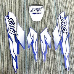 1 комплект красных/синих наклеек для мотоцикла на все тело, наклейки, наклейки для скутера, декоративный логотип, эмблема, отражающий значок для Yamaha BWS 100