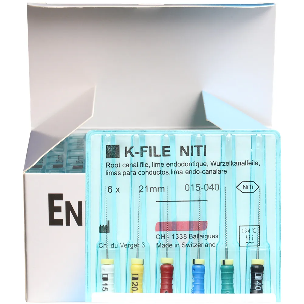 

10 Packs Dental K-FILE NITIFLEX 21/25/31mm 015-040 NiTi Flexible Root Canal Files endo Hand Use Endodontic Dentistry Supplies