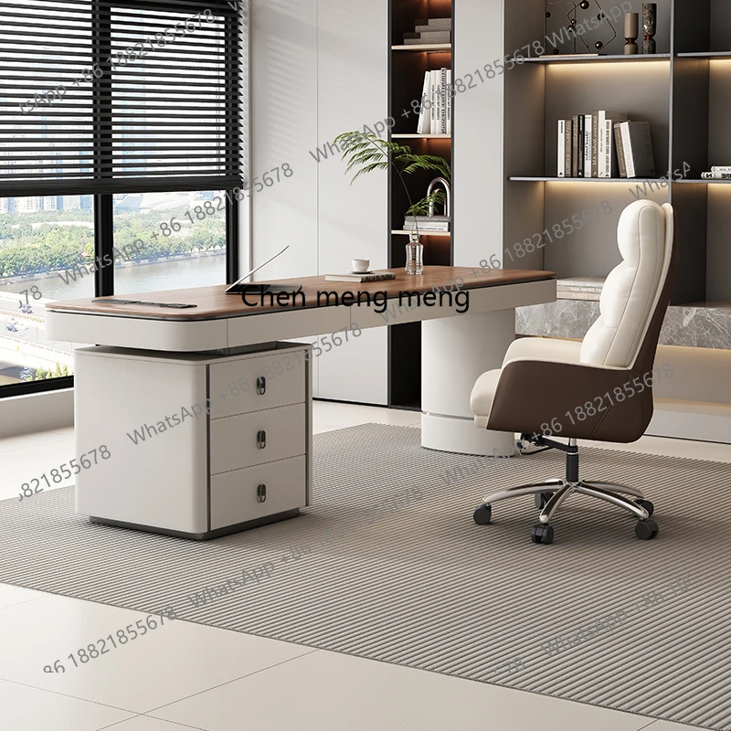 

Стол из массива дерева, итальянский минималистичный учебный компьютерный стол, дизайнерский элитный домашний современный простой легкий роскошный офисный стол